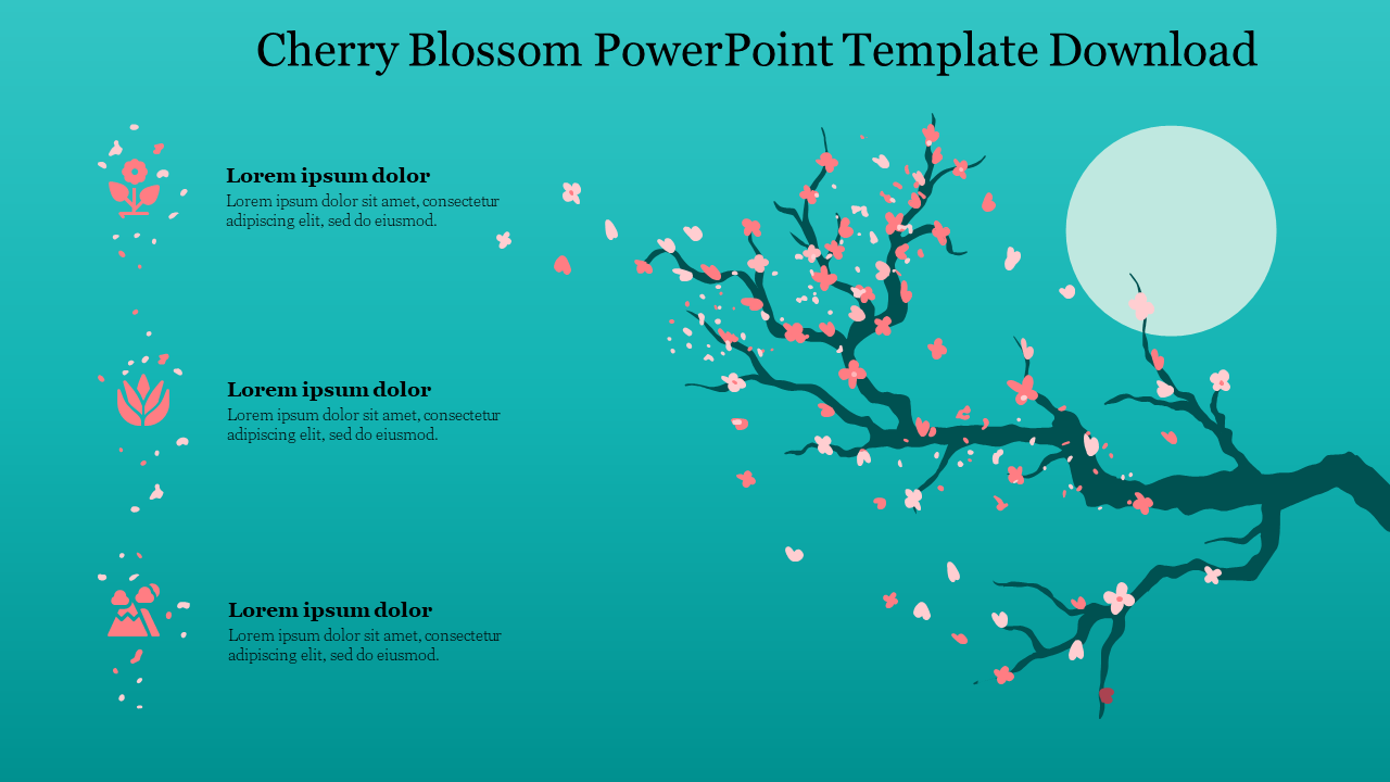 Free - Best Cherry Blossom Powerpoint Template Download